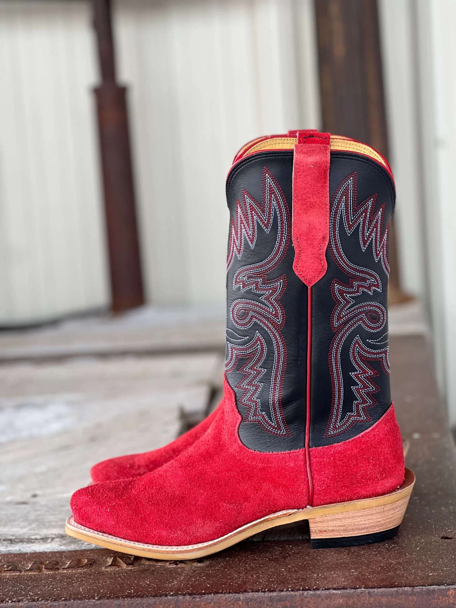 Fenoglio Boot Co. | Red Arizona Roughout Boot 2 Fenoglio Boot Co. | Red Arizona Roughout Boot - Image 2