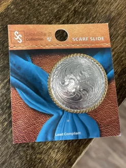 MF Rope Edge Concho Scarf Slide