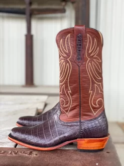 Fenoglio Boot Co. | Chocolate Nile Crocodile Boot -Twister Store UNADJUSTEDNONRAW thumb bd