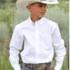 Cinch | Boys White LS Solid Shirt